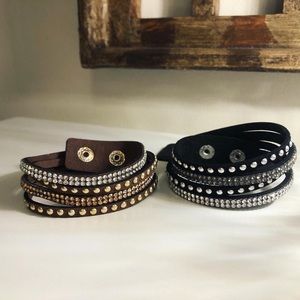 Maurices Leather Snap Bracelets